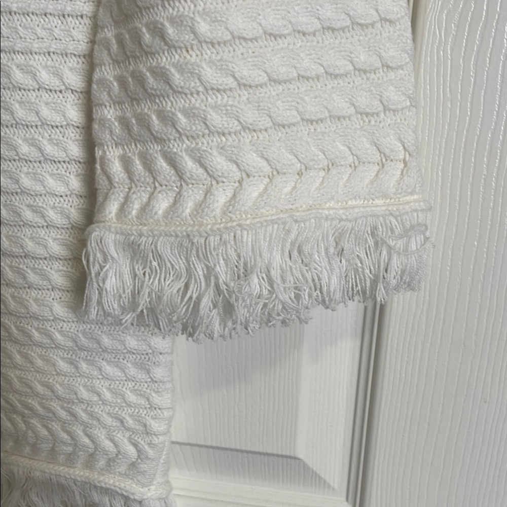 Lulus White Sweater Dress with Fringe - Picture 3 of 7